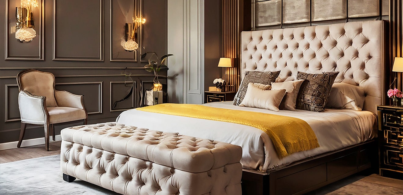 Capitonne Majesty Bed